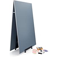 SIGEL MUB02 Meet up Set para método ágil- 2 x tableros de anuncios móviles (120 x 180 cm)- 1 x soporte + kit de…